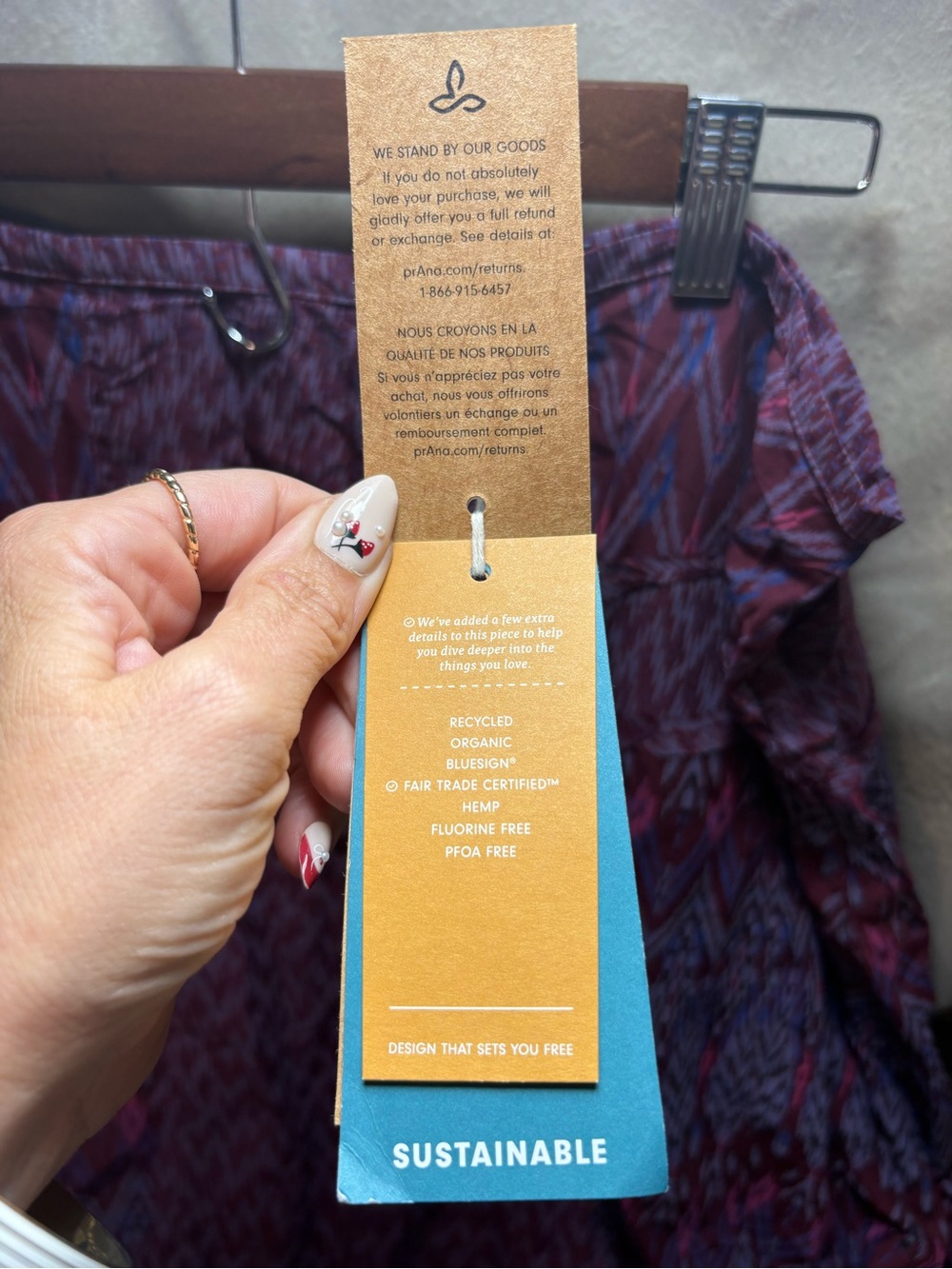 PrAna Isadora Skirt 12 NWT Black Cherry Laurel Modal Boho Midi Sustainable - Picture 3 of 9
